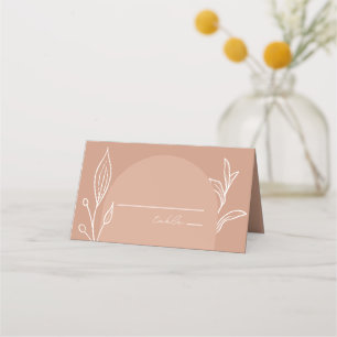 Carte De Placement Arch Terracotta Mariage botanique