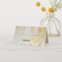 Argent gris avec lignes d'or mariage