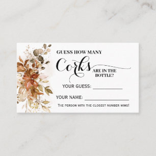 Carte De Placement Automne Combien de Corks Automne Fête des mariées 