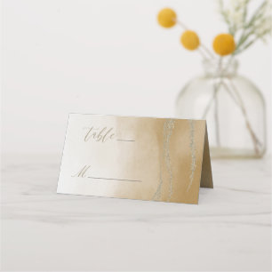 Carte De Placement Awash Elegant Aquarelle dans le numéro de table de