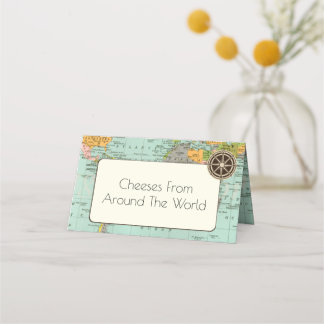 Carte De Placement Baby shower - Carte multicolore Table à thème Tent