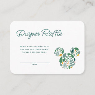 Carte De Placement Baby shower de souris botanique Mickey