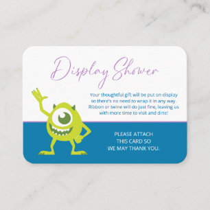 Carte De Placement Baby shower Monsters Inc.   Pas d'enveloppe