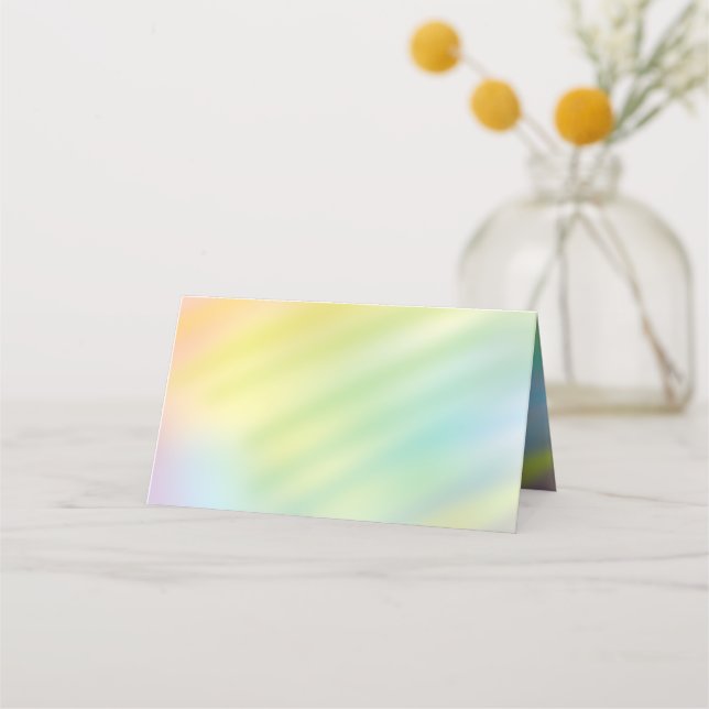 Carte De Placement Baby shower Rainbow Tie Dye (Devant)