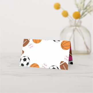 Carte De Placement Baby shower sportif rose