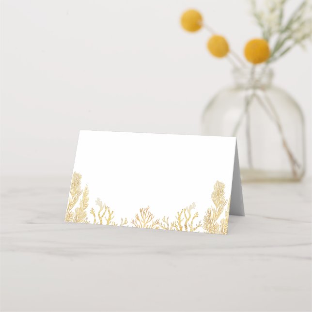 Carte De Placement Baby shower Watercolor Ocean Little Pearl (Devant)