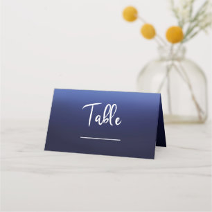 Carte De Placement Bain Océan Bleu Moderne Minimal Mariage Plage