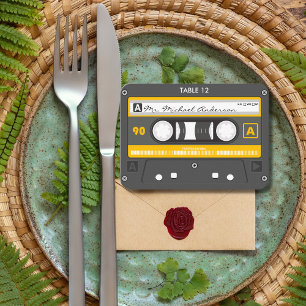 Carte De Placement Bande de cassette Retro Musique Super Unique Maria
