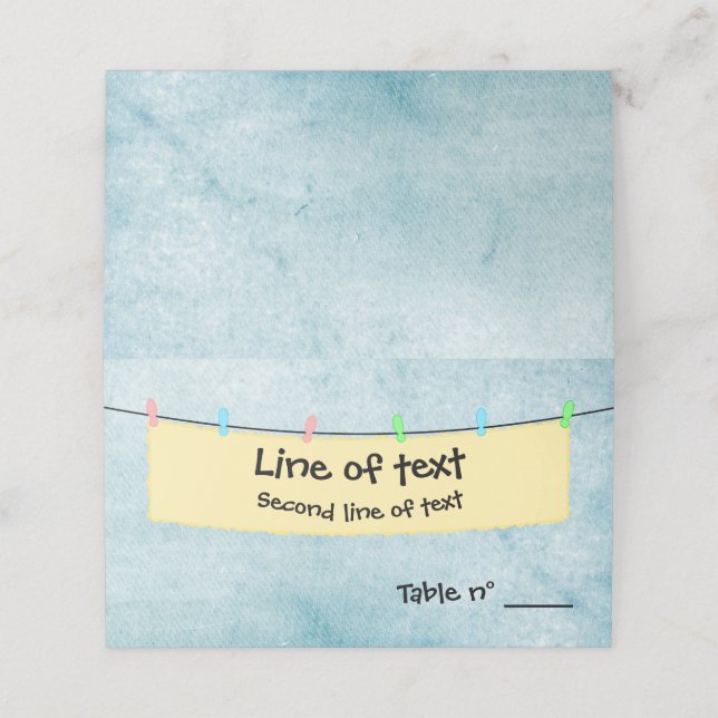 Carte De Placement Banderole (Extérieur déplié)