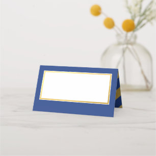 Carte De Placement BAT MITZVAH moderne faux or royal bleu AVRIA