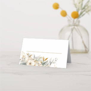 Carte De Placement Bébé Neutre En Fleur Baby shower Floral