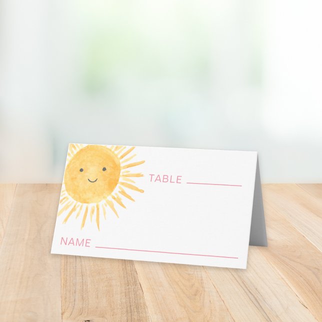 Carte De Placement Bébé Soleil Shower (Créateur téléchargé)
