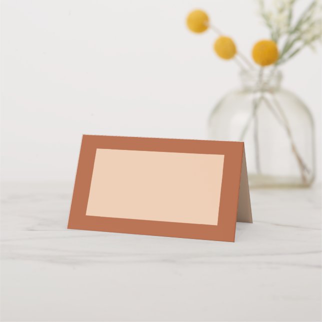 Carte De Placement Bijou Boho moderne Terre Tone Plaques (Devant)