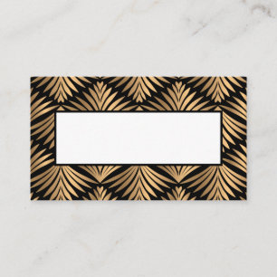 Carte De Placement Black Gold Art Déco Gatsby Mariage Elegant Party