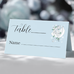 Carte De Placement Blancs de dragon d'hiver Flammes de neige Blue Pla