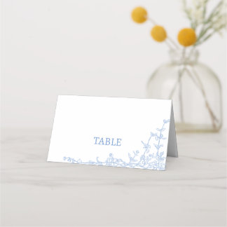 Carte De Placement Bleu Chinoiserie Toile de Jouy Table Siège