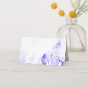Carte De Placement Bleu et blanc