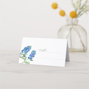 Carte De Placement Bluebonnets Aquarelle Texas Flower Floral Mariage
