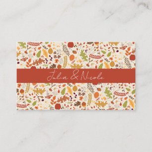 Carte De Placement Bohème séché Rustique Floral Automne Falls Mariage