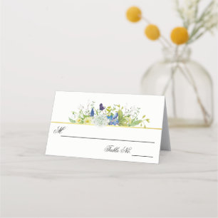 Carte De Placement Boho Floral Rustique Fleur sauvage
