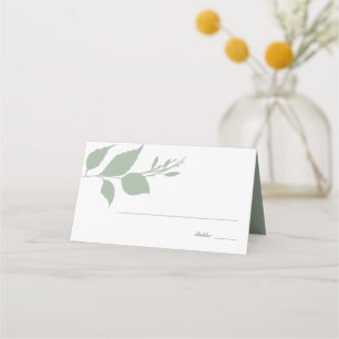 Carte De Placement Boho Sage Green Fall Foliing Mariage Carte Place