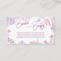 Boîtier de demande de Baby shower de papillon pour