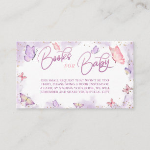 Carte De Placement Boîtier de demande de Baby shower de papillon pour
