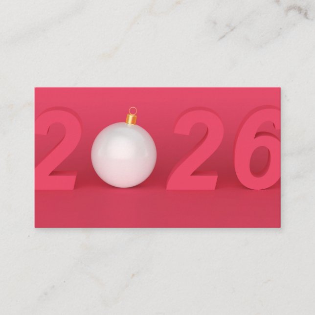 Carte De Placement Bonne année 2026 (Devant)