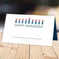 Bonne Hanoukka | Salutation aux chandelles simple