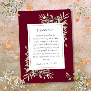 Carte De Placement Bourgogne Aquarelle Verdure Merci Mariage