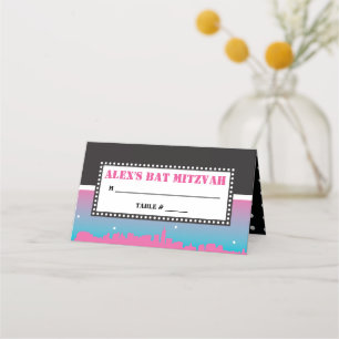 Carte De Placement BROADWAY VIP Bar Bat mitzvah carte d'escorte de si