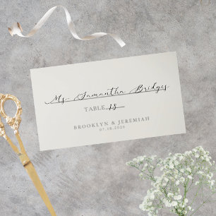 Carte De Placement BROOKLYN serif mariage élégant