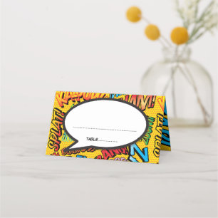 Carte De Placement Bulle de discours de bande dessinée à la mode