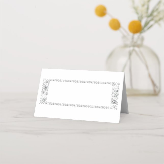 Carte De Placement Cadre diamant (Devant)