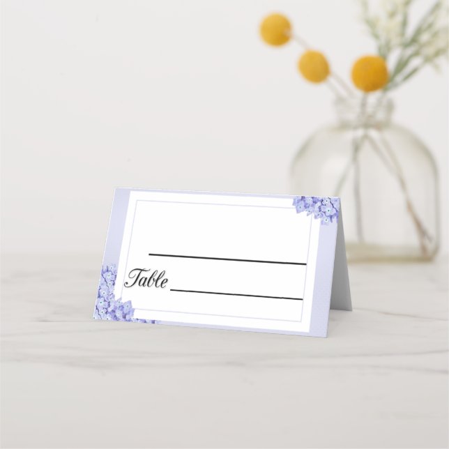 Carte De Placement Cadre floral (Devant)