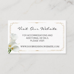 Carte De Placement Calla Lily site mariage de verdure Insérer une car