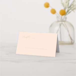 Carte De Placement Calligraphie minimaliste pêche calme