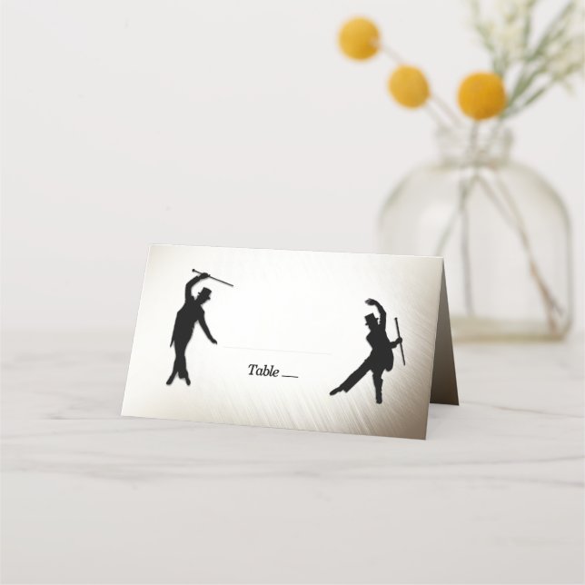 Carte De Placement Cannes à chapeau mâle Top Danseuses à manches Plac (Devant)