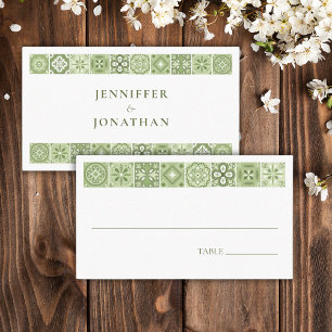 Carte De Placement Carreaux espagnols verts