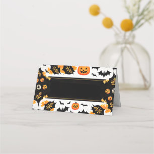 Carte De Placement Carte de lieu du nom d'Halloween