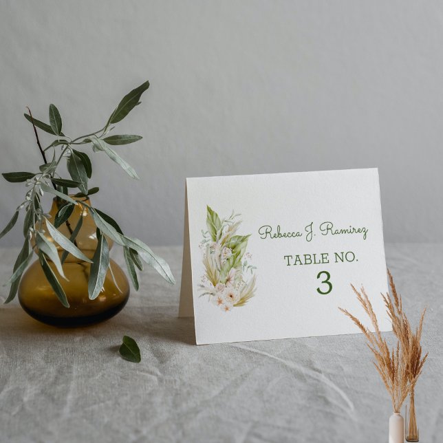 Carte De Placement Carte de Mariage inspirée de la nature (Créateur téléchargé)