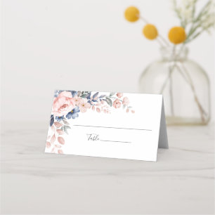 Carte De Placement Carte de Mariage rose floral