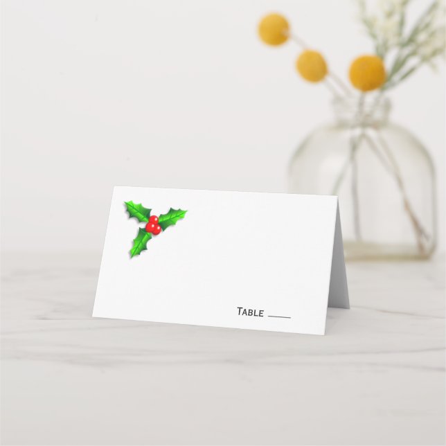 Carte De Placement Carte de place de Noël (Devant)