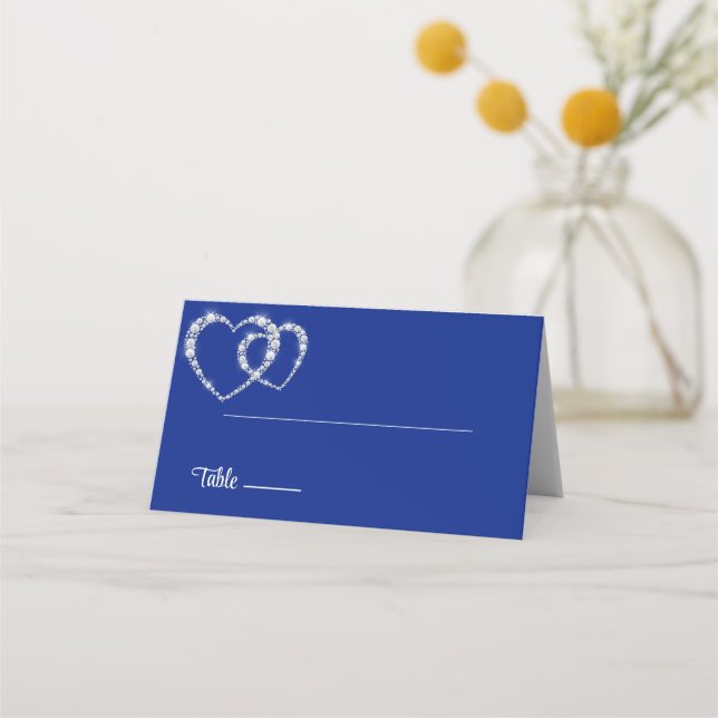 Carte De Placement Carte de place du nom plié du mariage (Devant)