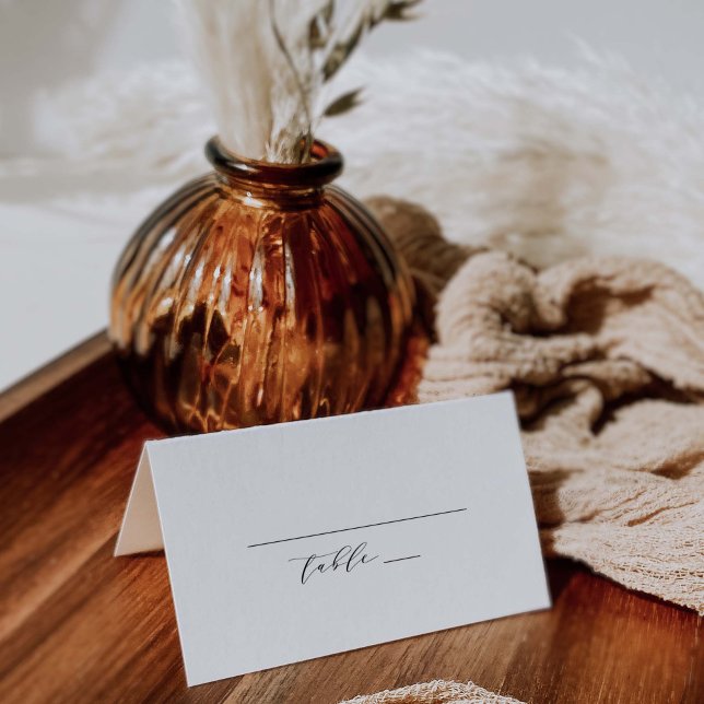 Carte De Placement Carte de place pliée classique Mariage Escort J102 (Créateur téléchargé)