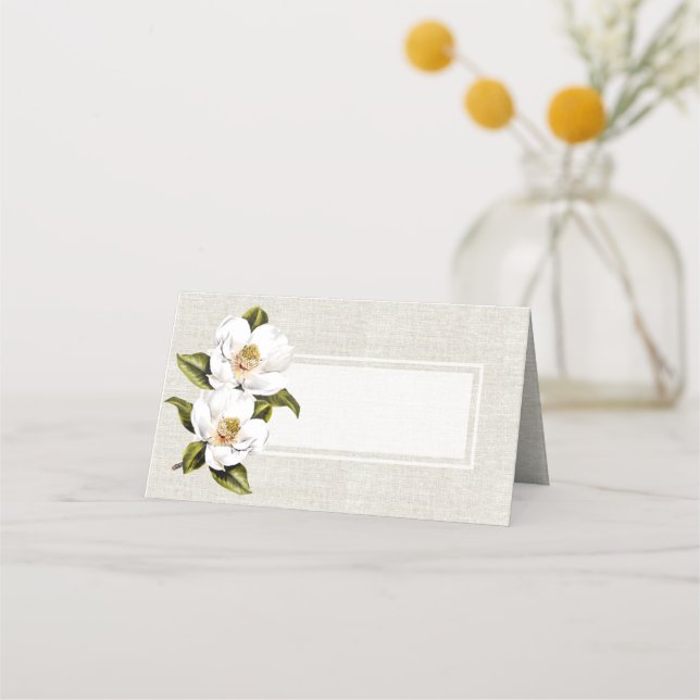 Carte De Placement Carte de place pliée du Mariage Magnolia Sud (Devant)