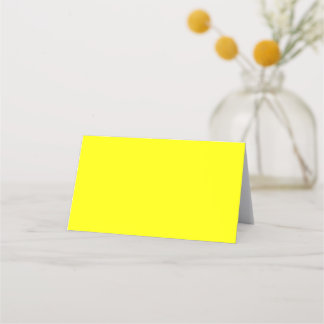 Carte De Placement Carte de place pliée jaune vif