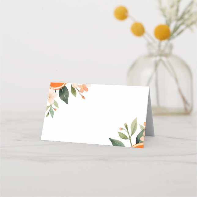 Carte De Placement Carte de table de mariage floral Aperol Spritz (Devant)