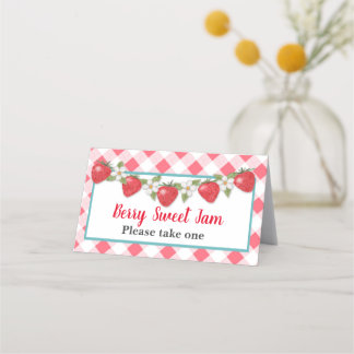 Carte De Placement Carte de tente pour fraises sucrées Berry