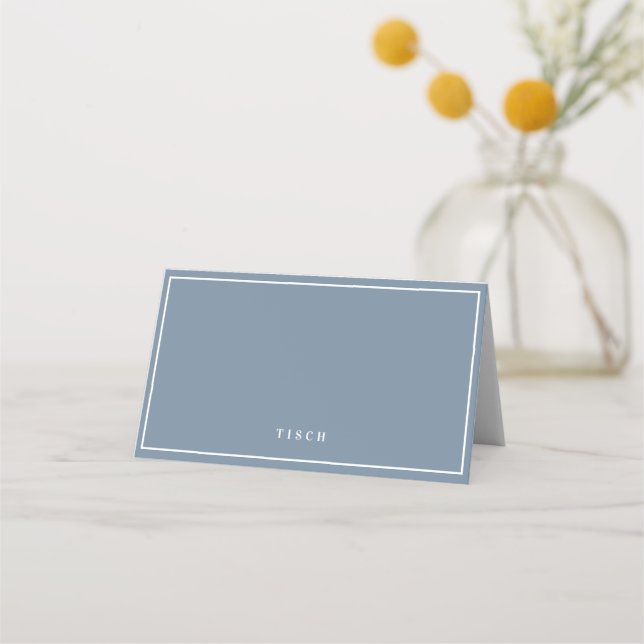 Carte De Placement Carte d'opportunité Mariage Dusty Blue 01 (Devant)